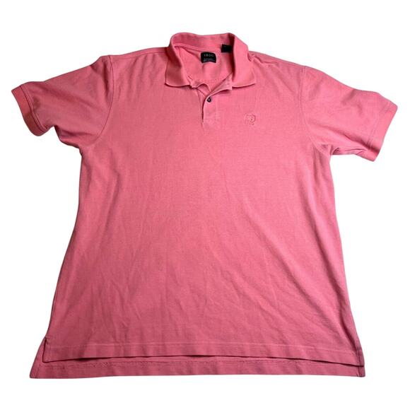 Izod Polo Shirt Mens Extra Large Red Coral Collared Preppy Short Sleeve Pullover - Picture 1 of 8